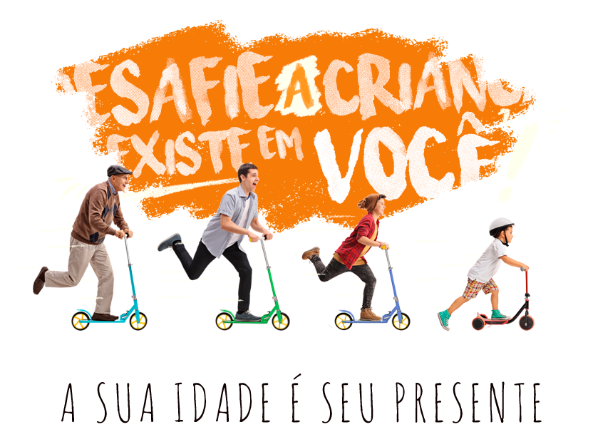 Ilustração desafie a criança