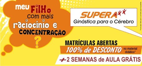 Matriculas Novas - Supera - Estimula&ccedil;&atilde;o Cognitiva
