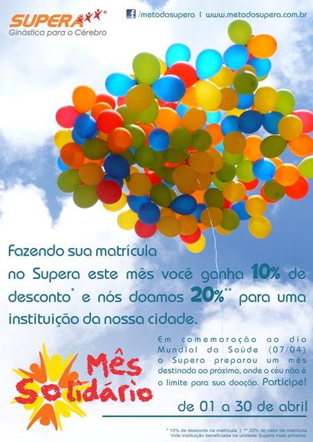 supera lanca campanha nacional de solidariedade