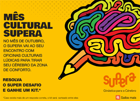 Supera leva ginástica cerebral a lojas e livrarias