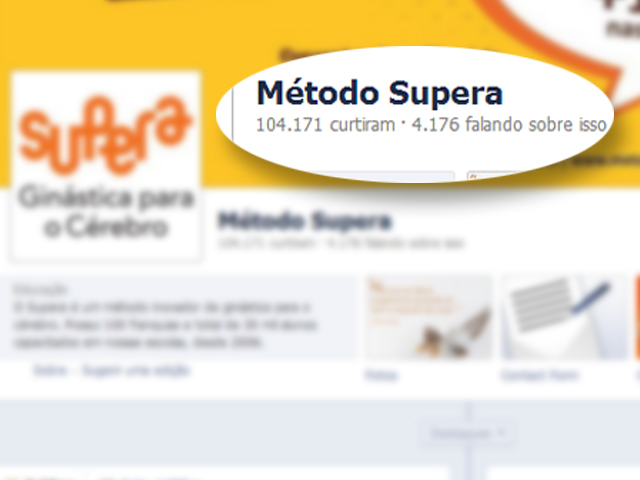 100 mil pessoas curtem exercícios para o cérebro no Facebook - Supera - Estimulação Cognitiva