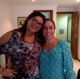 Cissa Guimarães em gravação na casa da Verônica, aluna Supera