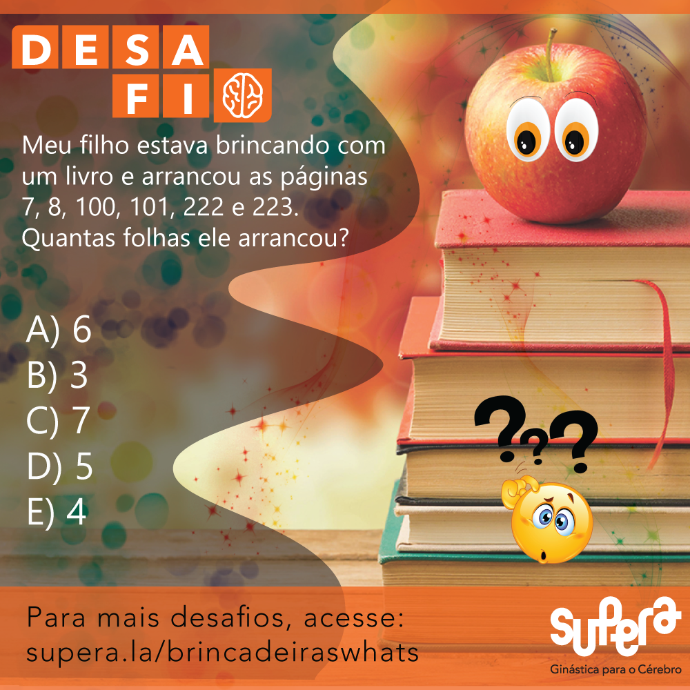 Brincadeiras de Whatsapp #02 - Quantas folhas ele arrancou? - Supera - Estimulação Cognitiva