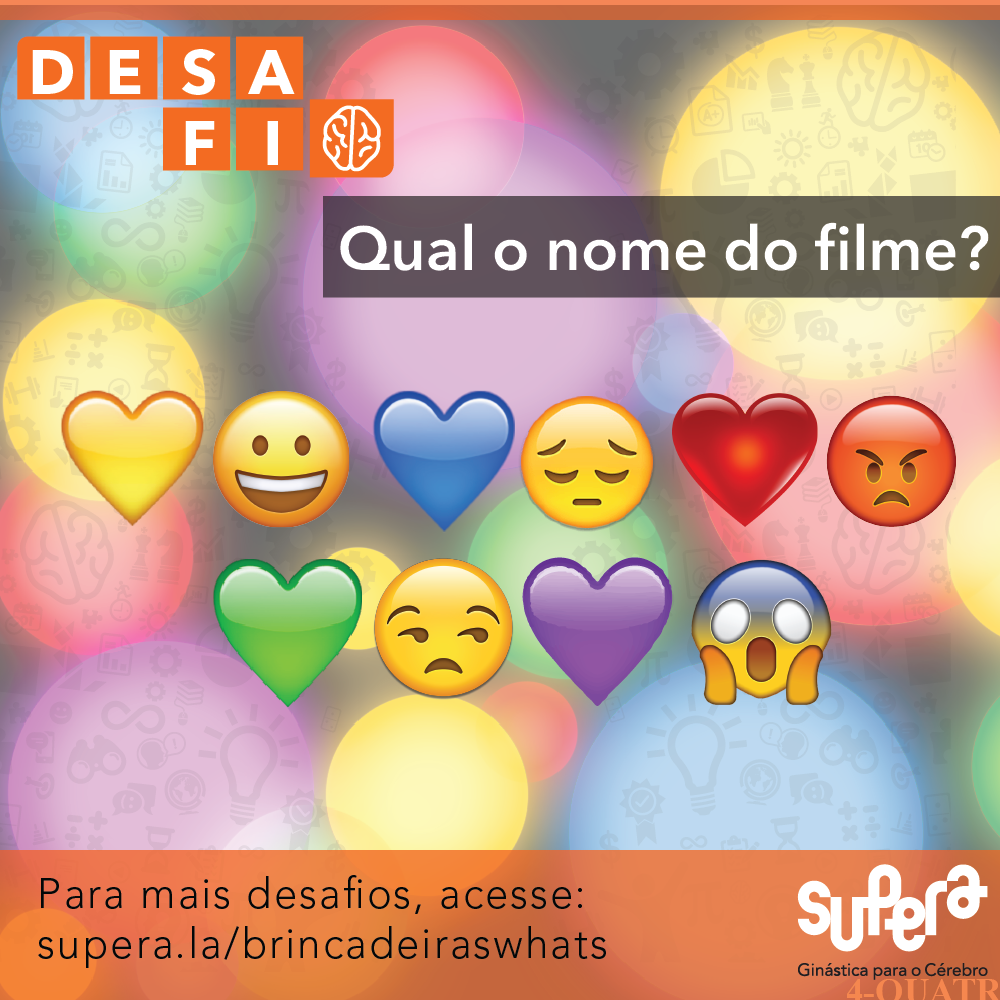 Brincadeiras Whatsapp #10 – Qual o nome do filme - Supera - Estimulação Cognitiva