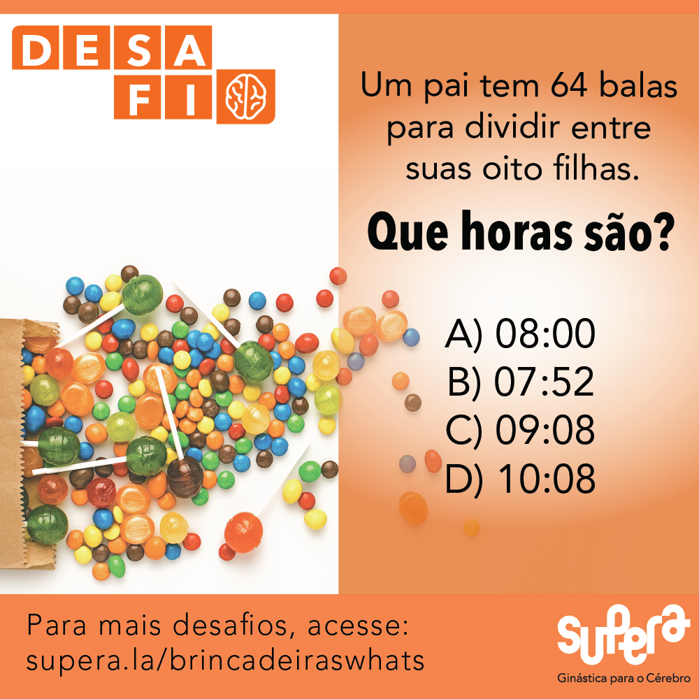 Brincadeiras Whatsapp #13 – Balas - Supera - Estimulação Cognitiva