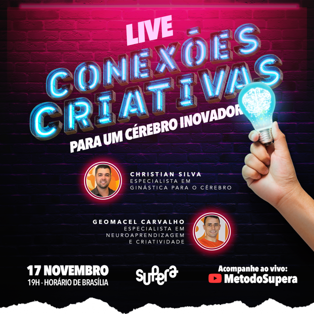 Supera realiza live sobre criatividade - Supera - Estimulação Cognitiva