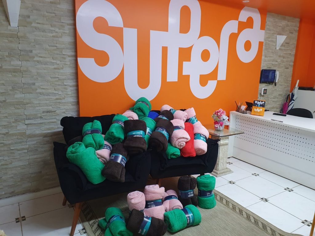 Supera arrecada cobertores