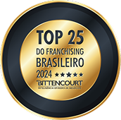Selo Top 25 do Franchising Brasileiro 2024 da Bittencourt
